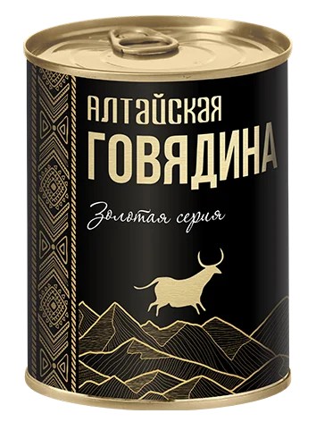 Говядина тушеная СИЛА Алтайская золотая серия ж/б 340г