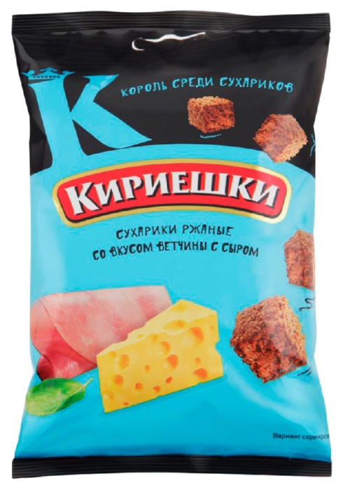 Сухарики КИРИЕШКИ ветчина сыр 100г