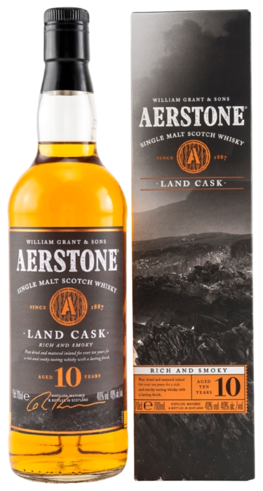 Виски АЭРСТОУН Лэнд Каск односолодовый 40% ПК 0.7л