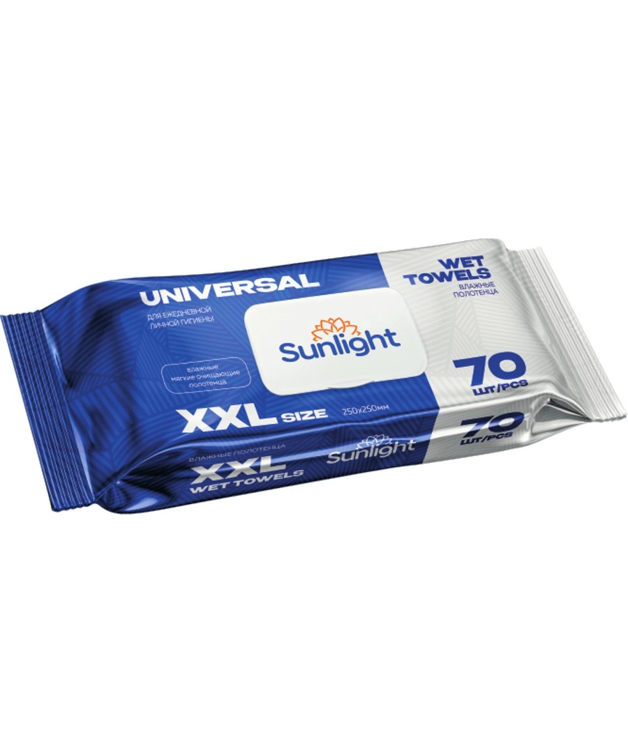 Влажные полотенца САНЛАЙТ Универсал XXL 70шт