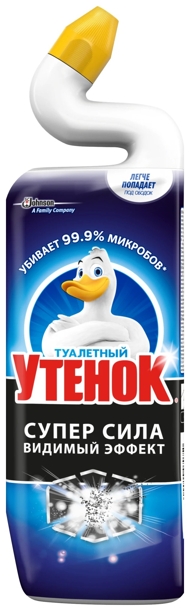 Чистящее средство ТУАЛЕТНЫЙ УТЕНОК Видимый Эффект для ванной и туалета 900мл
