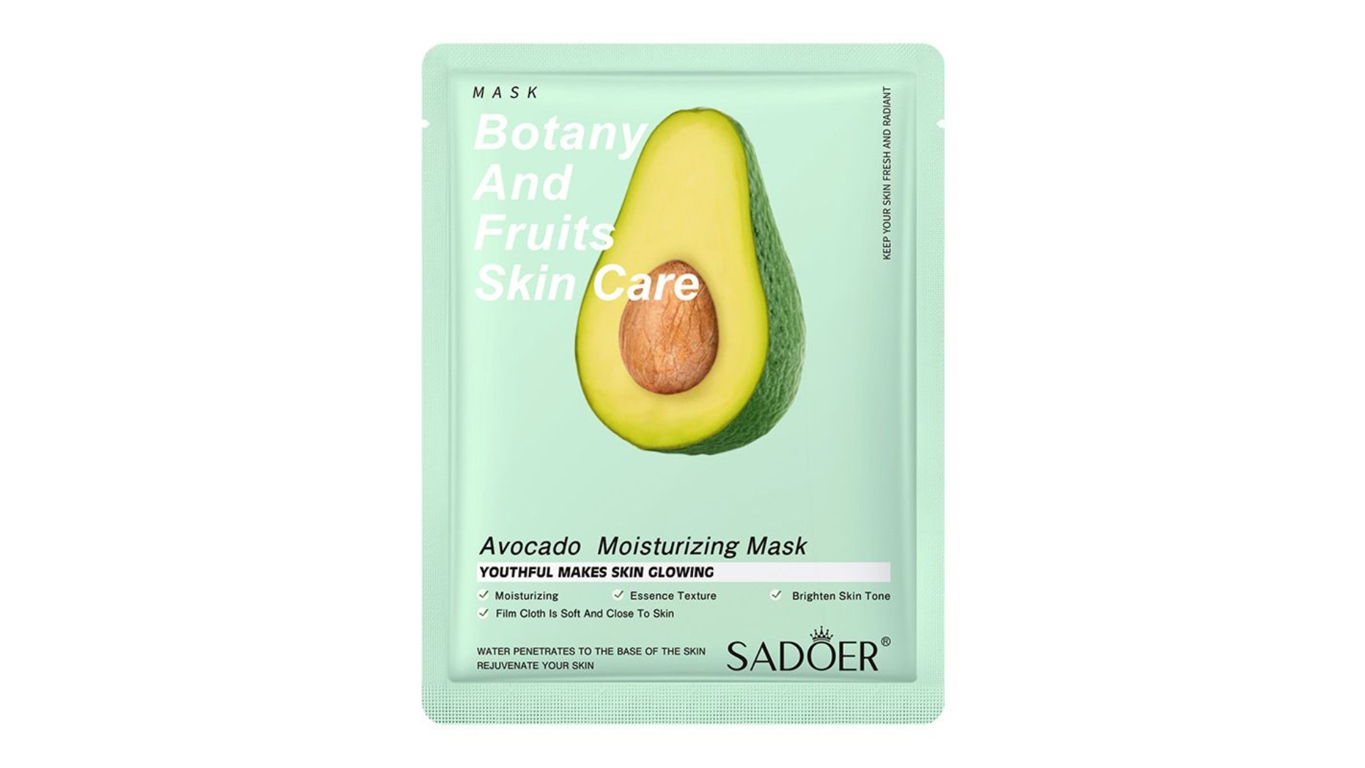 Маска для лица САДОЕР с экстрактом авокадо тканевая