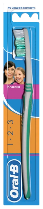 Зубная щетка ОРАЛ-БИ Эффект классик средняя 1шт