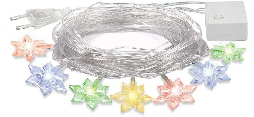 Гирлянда электрическая ВЕГАС Цветочки 80 LED ламп 10м арт.55084