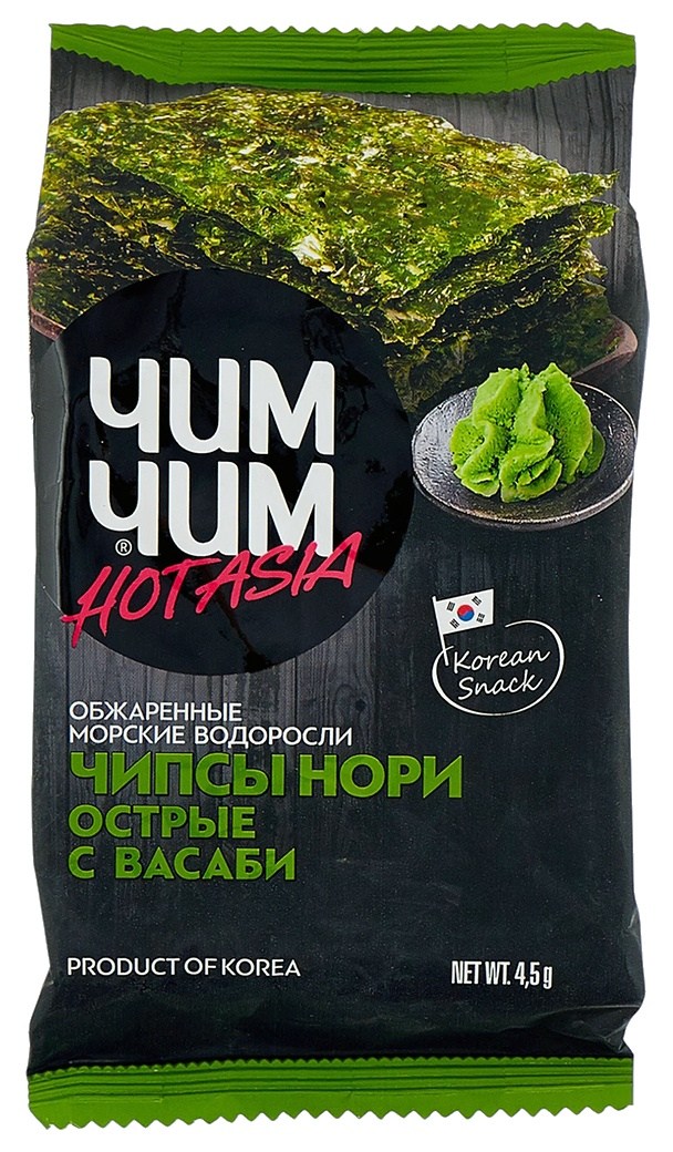 Чипсы-нори ЧИМ-ЧИМ Васаби пэт 4.5г