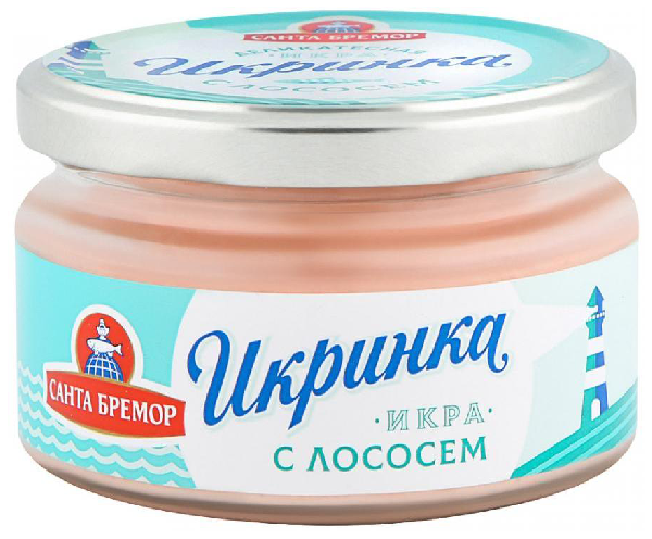 Икра мойвы САНТА БРЕМОР Икринка с копченым лососем 160г