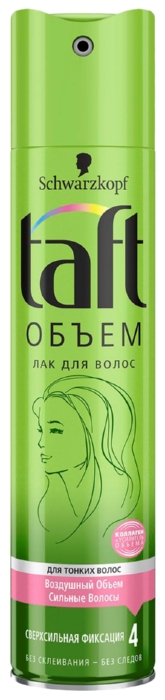 Лак для волос ТАФТ Объем для тонких волос №4 350мл