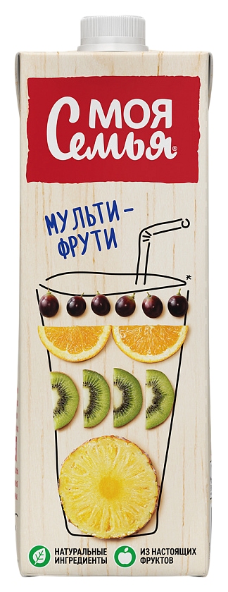Напиток сокосодержащий МОЯ СЕМЬЯ Мульти-Фрути 0.95л