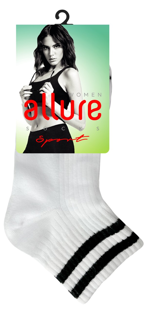 Носки женские АЛЛЮР белые р.35-37 арт.353