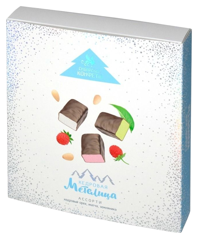 Набор конфет СИБИРСКИЙ КЕДР Кедровая метелица ассорти 150г