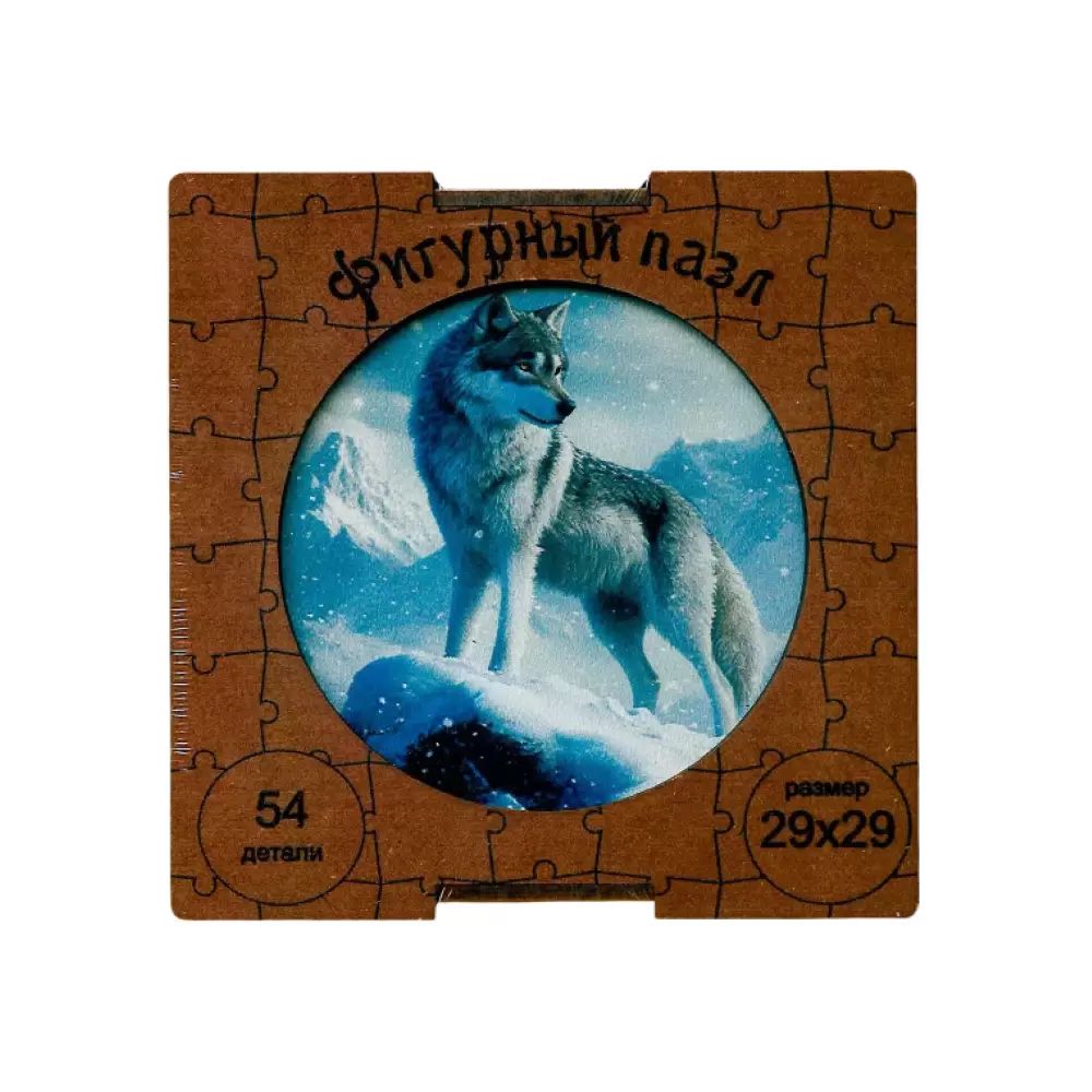 Пазл фигурный АПИЛКА Снежный волк арт.СВ54