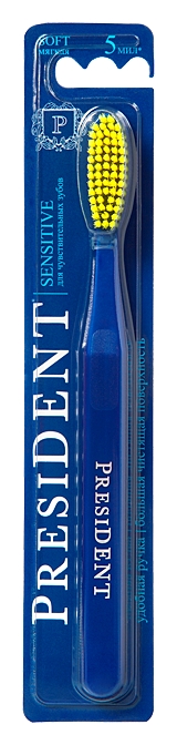 Зубная щетка ПРЕЗИДЕНТ Сенситив для чувствительных зубов мягкая
