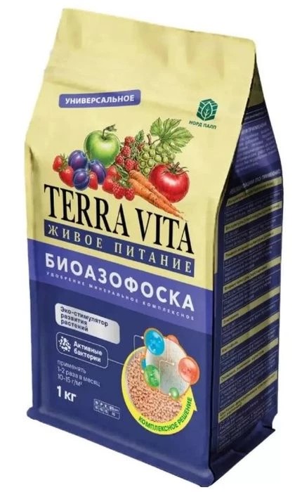 Удобрение минеральное ТЕРРА ВИТА Биоазофоска комплексное 1кг