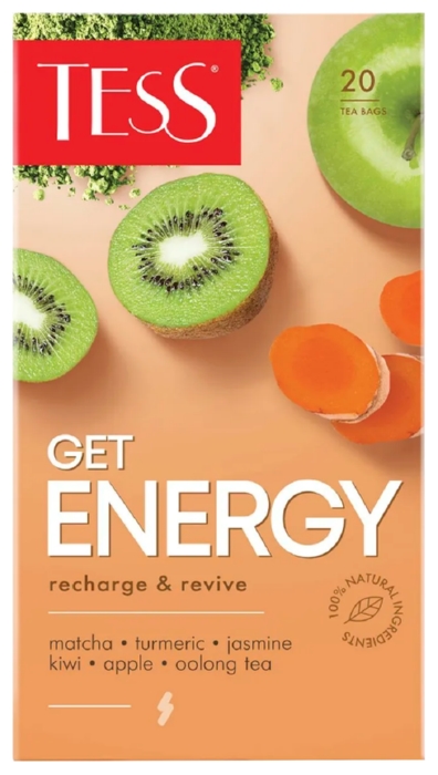 Чай ТЕСС Гет Энерджи зеленый 20пак