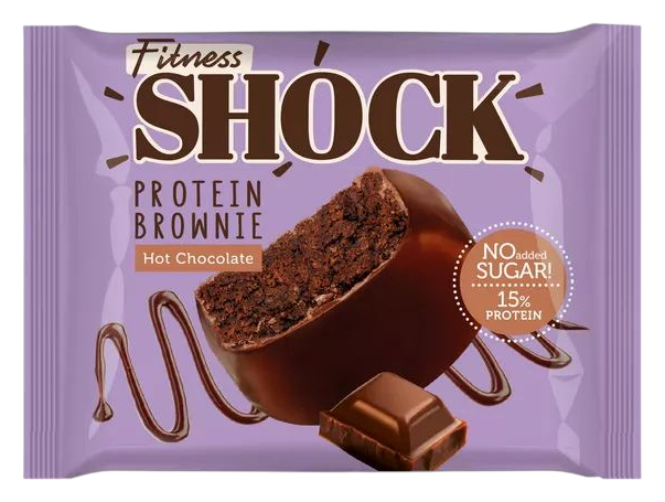 Печенье ФИТНЕС ШОК Брауни горячий шоколад 50г