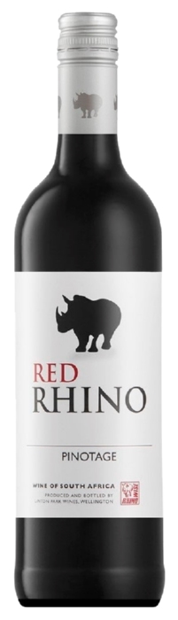 Вино РЕД РИНО Пинотаж красное п/сух 14.5% ст/б 0.75л
