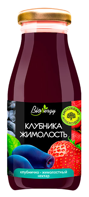Нектар БИОНЕРДЖИ клубнично-жимолостный ст/б 0.2л