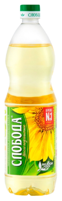 Масло подсолнечное СЛОБОДА рафинированное в/с 1л