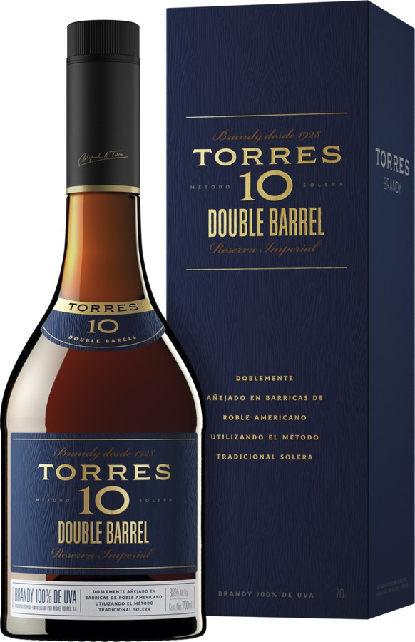 Бренди ТОРРЕС Дабл Баррел 38% ПК 0.7л