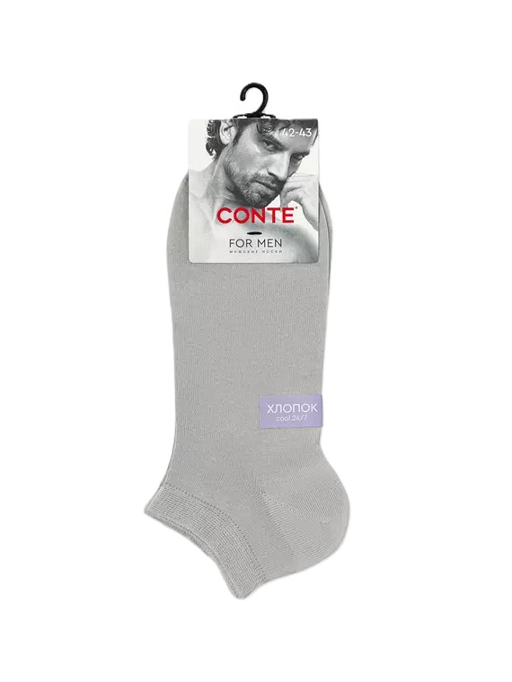 Носки мужские КОНТЕ Дивари Кул серые короткие р.25 арт.24С-158СП
