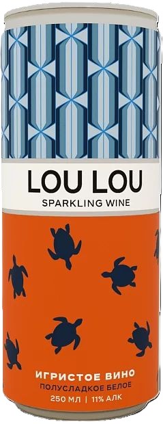 Игристое вино ЛУ ЛУ белое п/сл 11% ж/б 0.25л