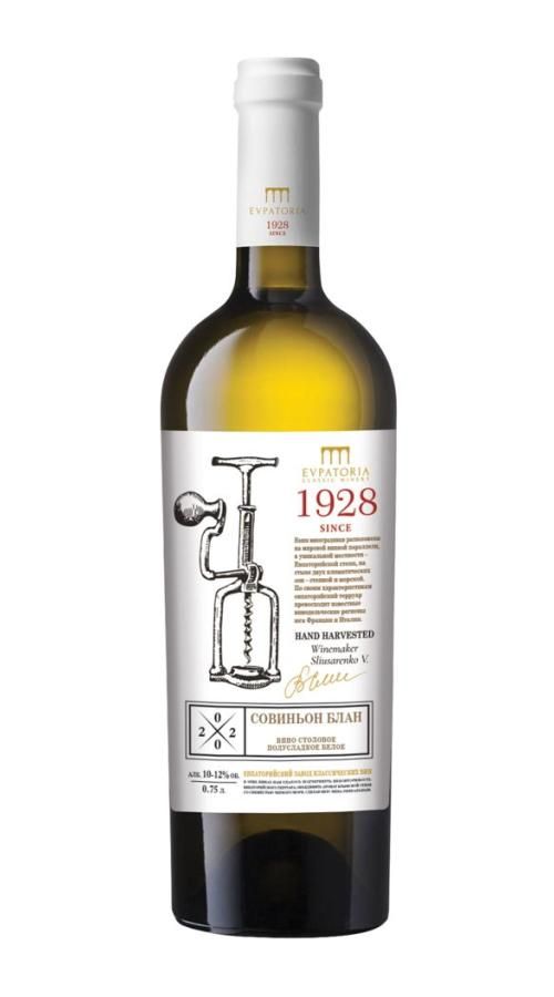 Вино ЕВПАТОРИЯ Совиньон Блан белое п/сл 10-12% ст/б 0.75л