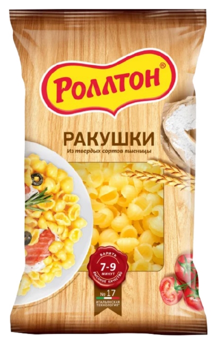 Мак.изделия РОЛЛТОН Ракушки м/у 400г