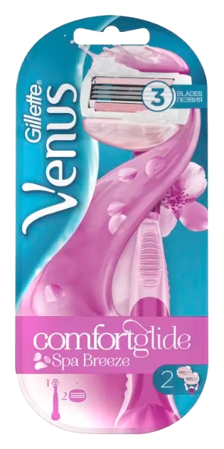 Станок для бритья ВЕНУС Бриз  с 2 кассетами