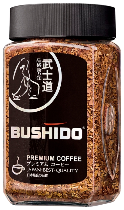 Кофе БУШИДО Блэк Катана растворимый ст/б 100г