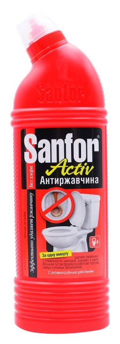 Чистящее средство САНФОР Актив гель антиржавчина 750г
