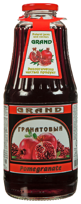Сок ГОЛД ГРАНД гранат 1л
