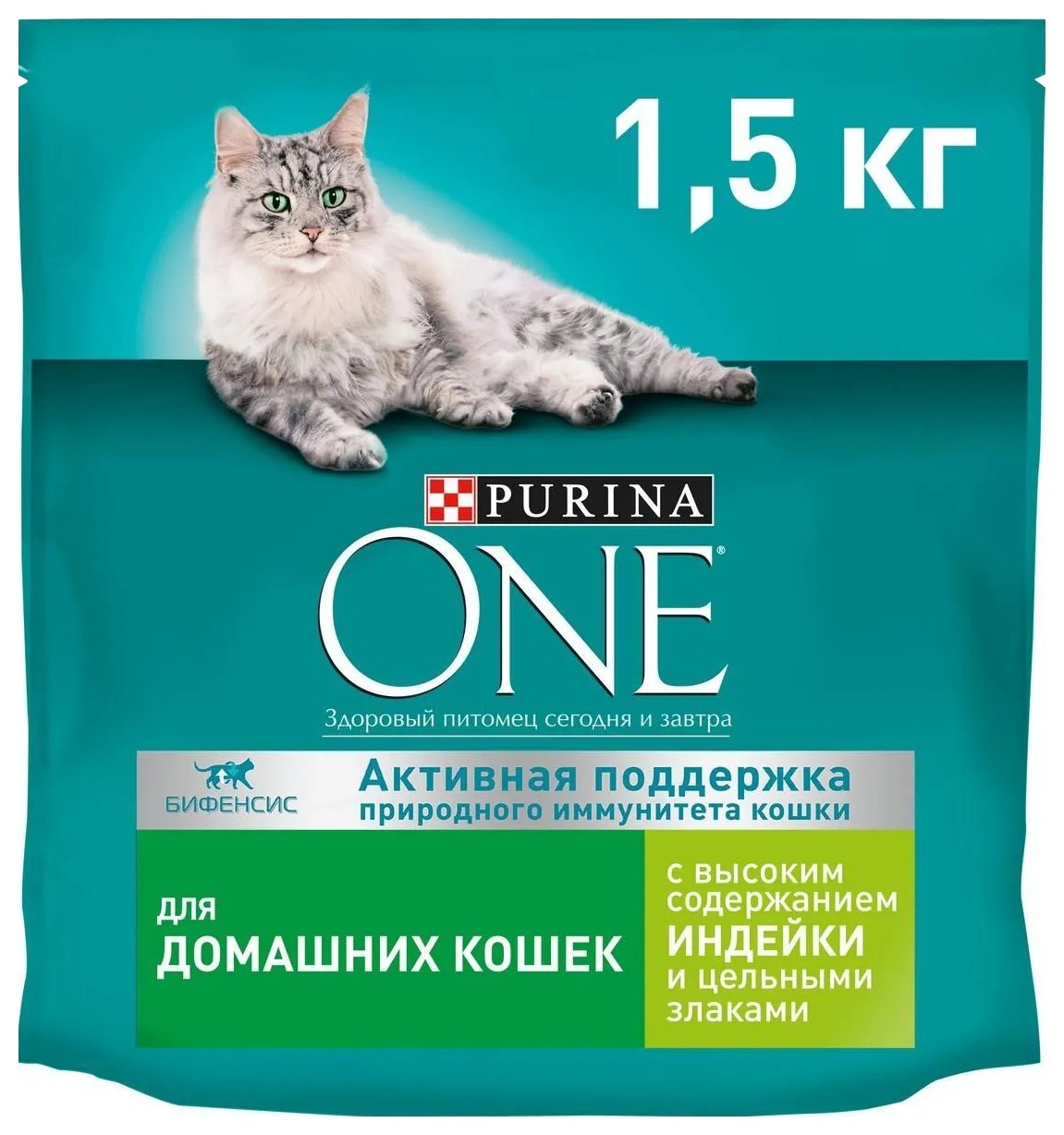 Корм для кошек ПУРИНА ВАН для домашних с индейкой 1.5кг