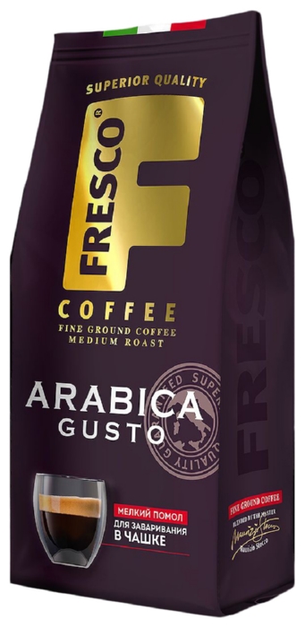 Кофе ФРЕСКО Арабика Густо для чашки молотый 250г