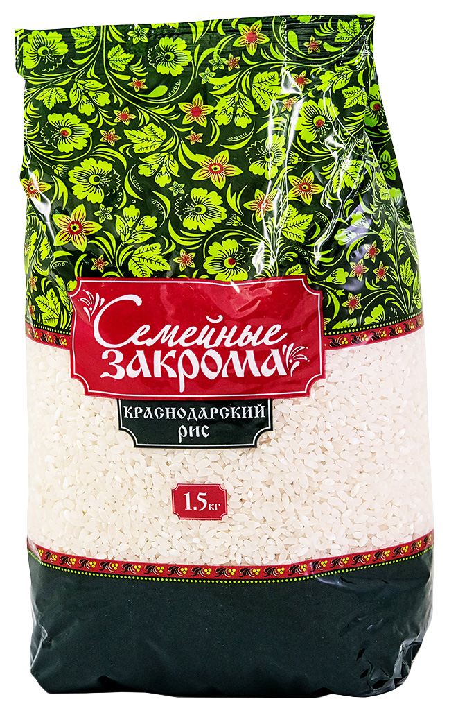 Рис СЕМЕЙНЫЕ ЗАКРОМА круглозерный м/у 1500г