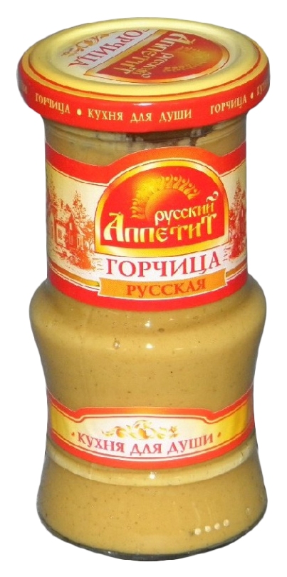 Горчица РУССКИЙ АППЕТИТ русская ст/б 180г