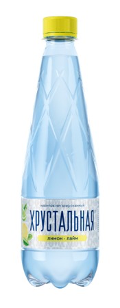 Вода ХРУСТАЛЬНАЯ лимон лайм негазированная 0.5л
