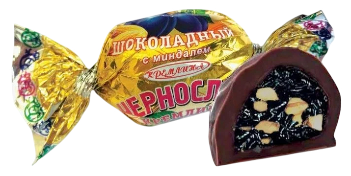 Конфеты КРЕМЛИНА Чернослив шоколадный с миндалем весовые
