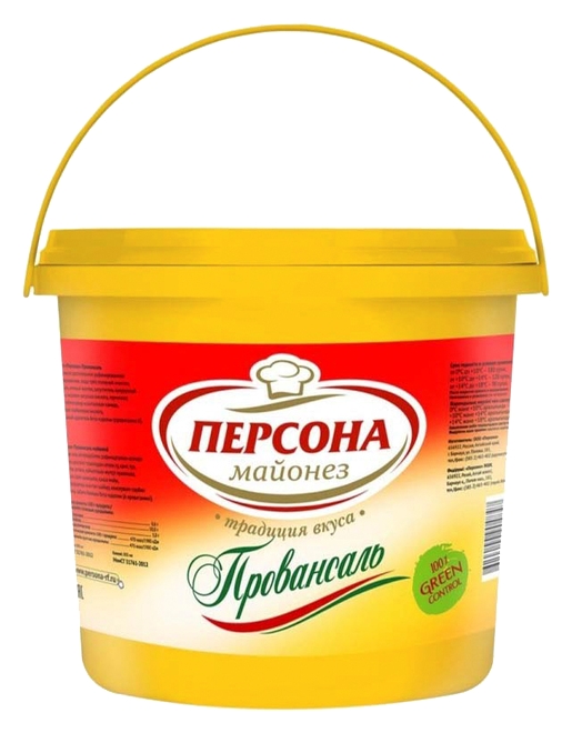 Майонез ПЕРСОНА Праздничный ведро 800мл