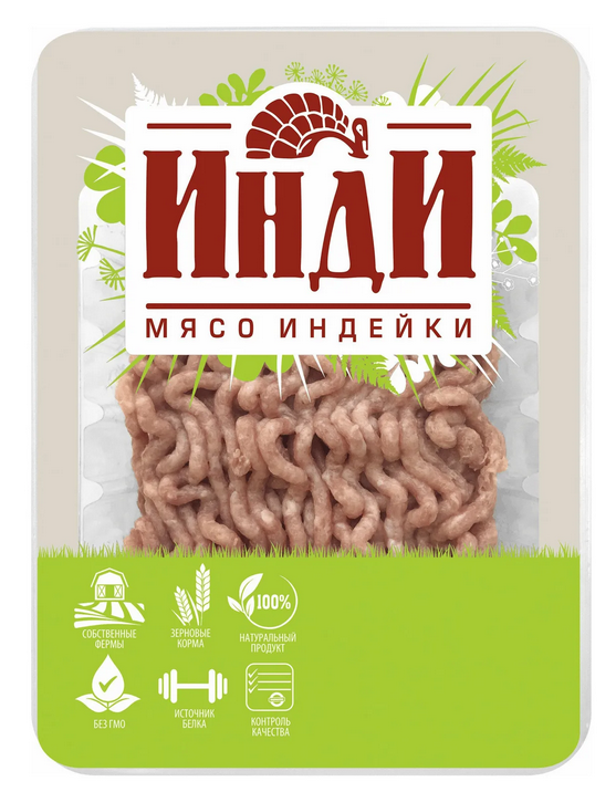 Фарш индейки ИНДИ Аппетитный охл 500г