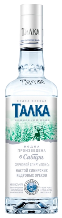 Водка ТАЛКА Сибирский кедр 40% ст/б 0.25л