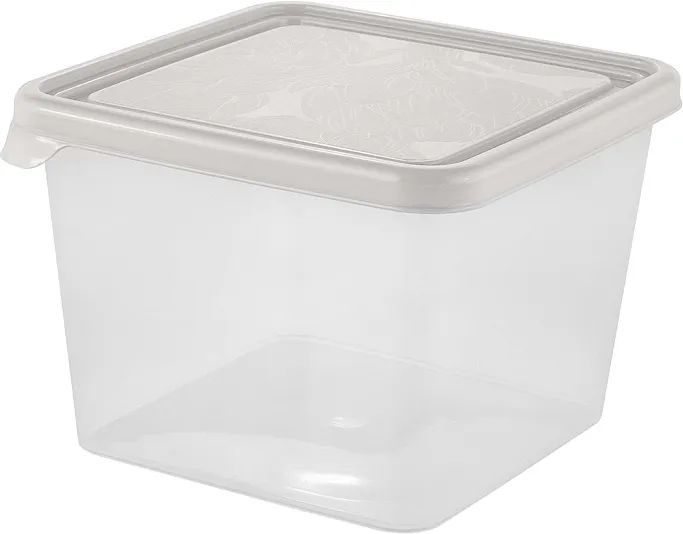 Контейнер для продуктов ХЕЛЬСИНКИ квадратный пепельный жемчуг 750мл арт.PT143211024