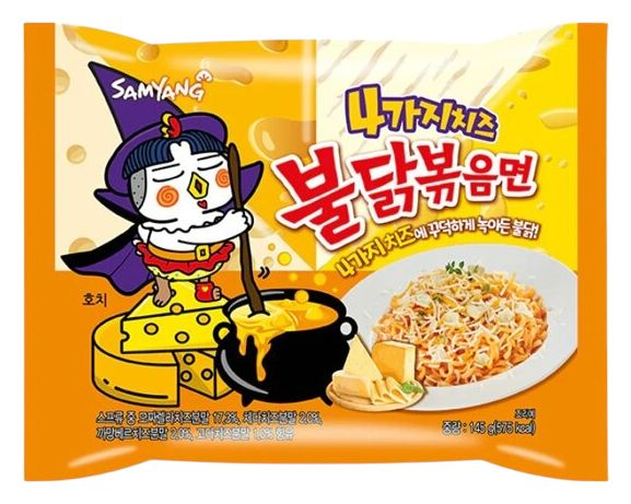 Лапша б/п САМЯНГ со вкусом жгучей курицы и сыра м/у 145г