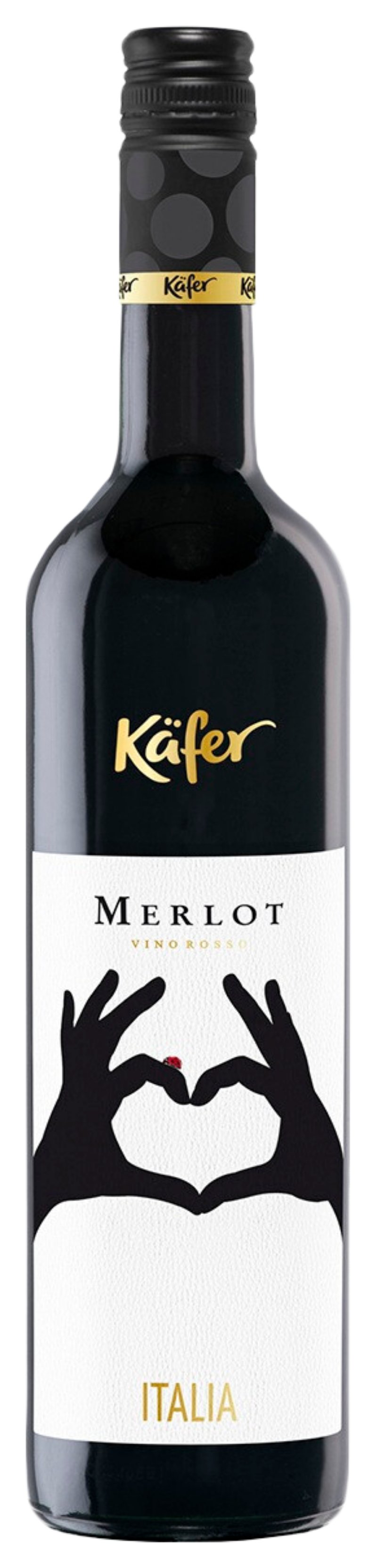 Вино КЭФЕР Мерло красное сух 13% ст/б 0.75л