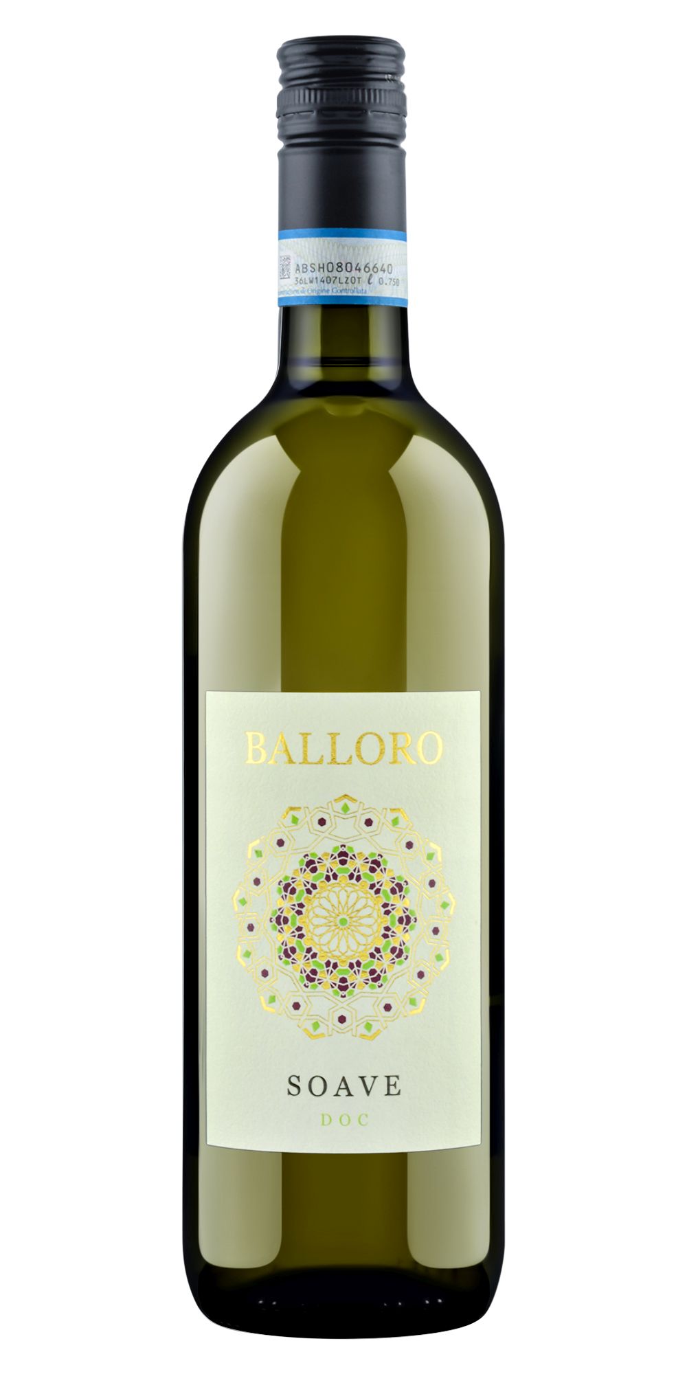 Вино БАЛЛОРО Соаве белое сух 12% ст/б 0.75л