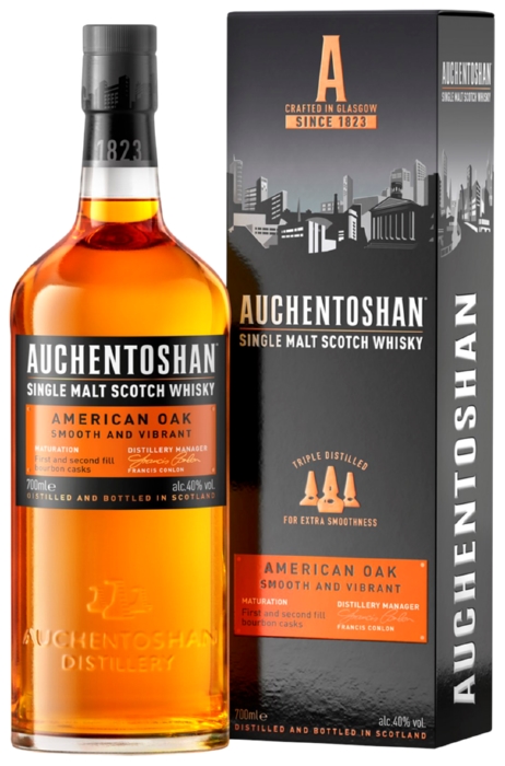 Виски АХЕНТОШАН Американ односолодовый 40% ПК 0.7л