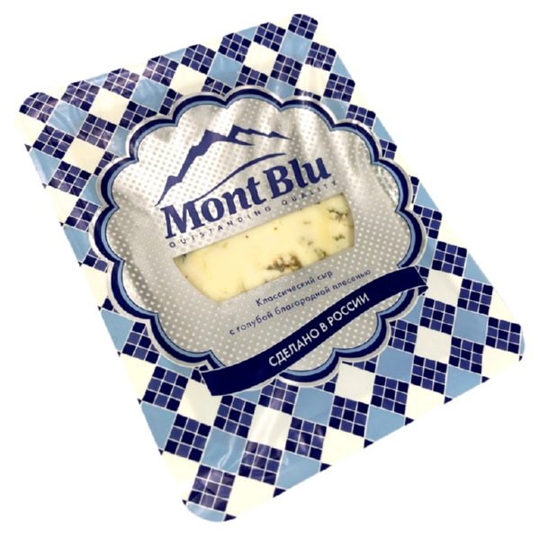 Сыр МОНТ БЛЮ с голубой плесенью бзмж 50% 100г