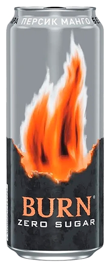 Энергетический напиток БЕРН персик манго без сахара ж/б 0.449л