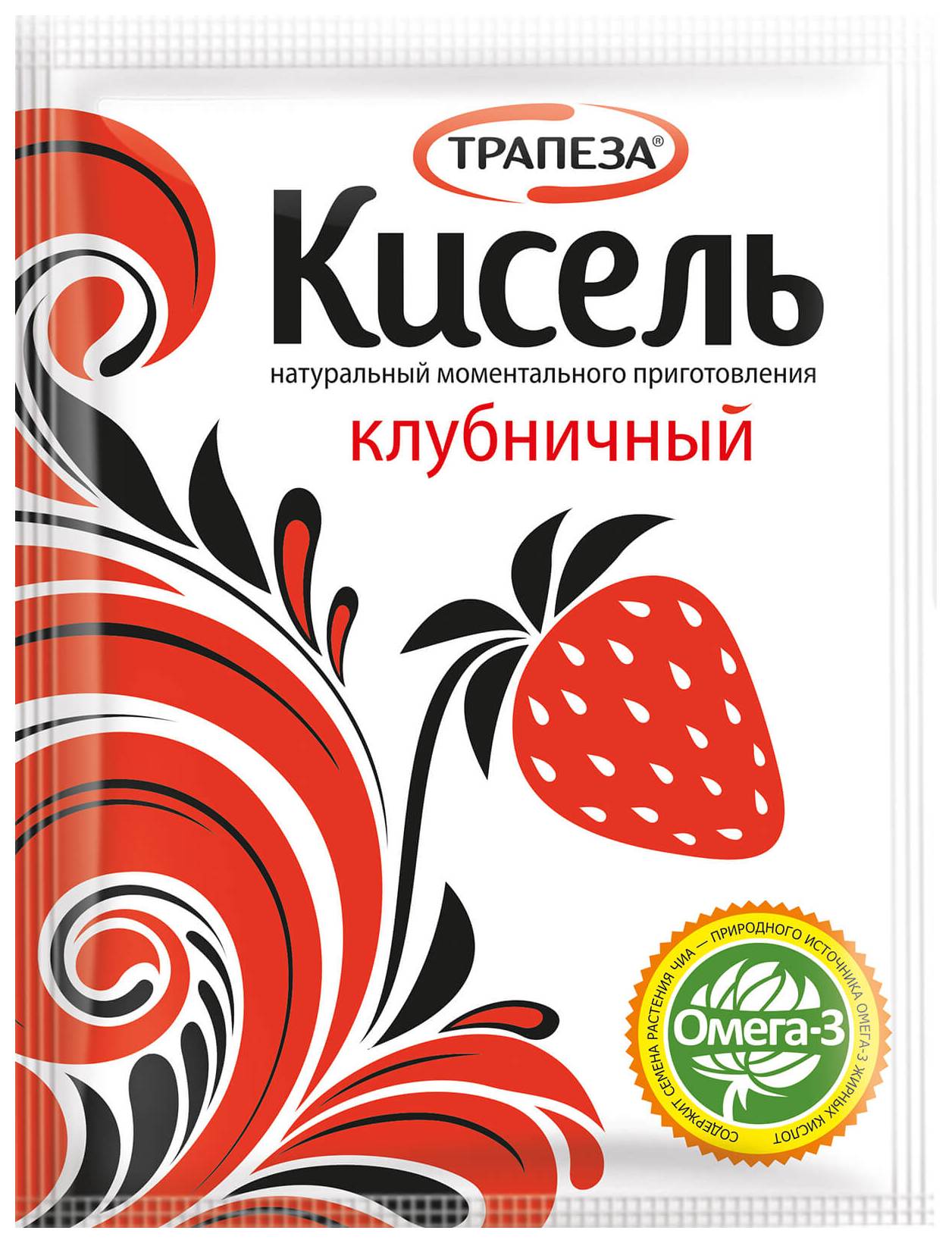 Кисель ТРАПЕЗА клубника моментальный 20г м/у