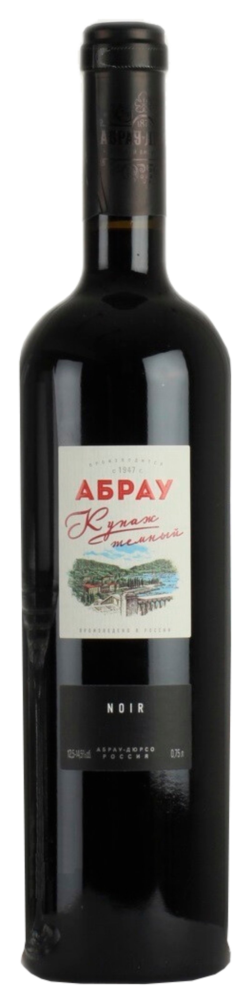 Вино АБРАУ Купаж темный красное сух 12% ст/б 0.75л