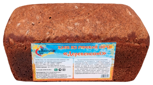 Хлеб МОНАСТЫРСКИЙ ДВОР Деревенский 350г